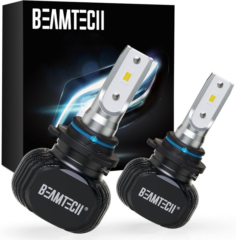 BEAMTECH 9006 Bulbs, S1 Series Fanless Fog Light, 2 Bulbs - Image 1